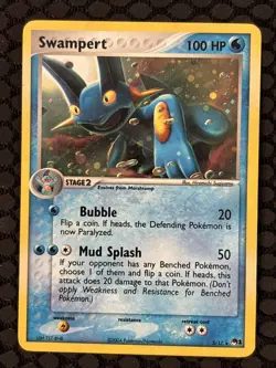 Pokemon POP Series 1 SWAMPERT 5/17 Promo Holo Rare - Image 1