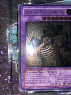 CGC 10 - Elemental Hero Grand Neos STON-EN035 1st Edition Ultimate Rare YuGiOh - Image 4