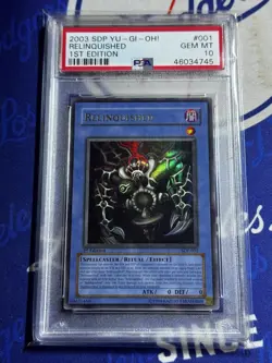 PSA 10 Yu-Gi-Oh! Relinquished SDP-001 Starter Deck: Pegasus 1st Edition - Image 1