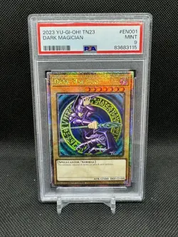 PSA 9 MINT Yugioh Dark Magician TN23-EN001 Quarter Century Secret Rare - Image 1