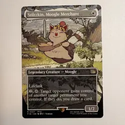 Magic MTG Final Fantasy Stiltzkin, Moogle Merchant (Borderless) 0327 NM - Image 1