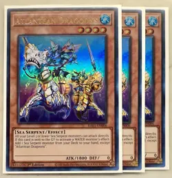 3x Atlantean Dragoons 1st Edition Ultra Rare RA03-EN006 Yu-Gi-Oh! - Image 1