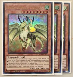 Yugioh! 3x Dragonmaid Lorpar RA03-EN022 Ultra Rare 1st Ed NM - Image 1