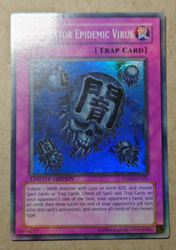 TDGS-ENSE1 Eradicator Epidemic Virus Super Rare Limited Edition Yugioh Card - Image 1