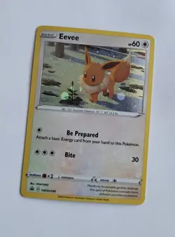 Pokemon Eevee SWSH190 Holo Black Star Promo TCG 2022 ENG Unplayed Card English - Image 1