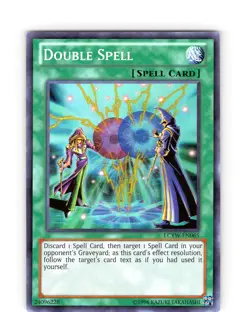 Yu-Gi-Oh TCG Double Spell LCYW-EN065 Unlimited Super Rare Card NM - Image 1