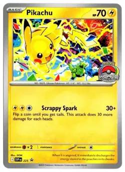 Pikachu SVP225 Promo 2025 World Championships Pokemon Card Worlds English - MINT - Image 1
