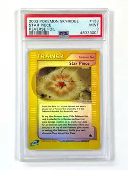 Star Piece - 139/144 - Reverse Holo Skyridge PSA 9 Pokemon card (MINT) - Image 1