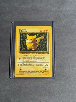 Pokemon Promo Card - Pikachu - Black Star Promo #1 1999 Wizards Ivy Background - Image 1
