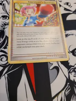 Interviewer's Questions 77/95 - Unleashed - Uncommon - Pokemon Card TCG - LP - Image 2