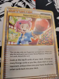 Interviewer's Questions 77/95 - Unleashed - Uncommon - Pokemon Card TCG - LP - Image 4