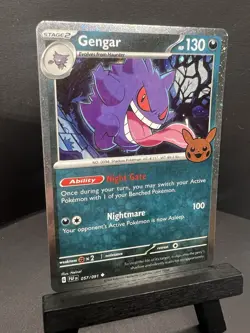 Gengar Cosmos Holo Trick or Trade 2024 057/091 Stamp Card - Image 3