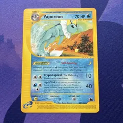 Pokemon Card - Vaporeon Skyridge Rare Non Holo 33/144 WOTC - (NM/LP) - Image 1