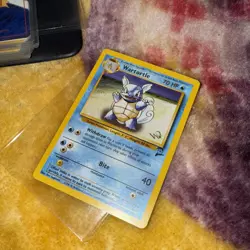 Wartortle - 63/130 - Gold W Stamped Promo Base Set 2 TCG - Pokemon Card - LP - Image 1