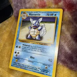 Wartortle - 63/130 - Gold W Stamped Promo Base Set 2 TCG - Pokemon Card - LP - Image 3