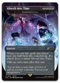 Absorb into Time - Temporal Extortion - Secret Lair Final Fantasy SLD - Ex NM - Image 1
