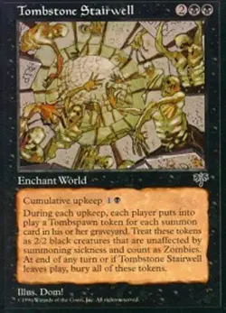 MTG Tombstone Stairwell, Mirage, Moderately Played, English - Image 1