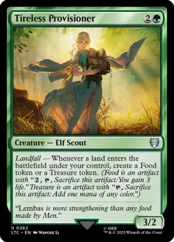1x Tireless Provisioner NM-Mint, English Universes Beyond: Commander: Lord of th - Image 1