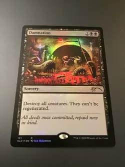 MTG Secret Lair #121 Damnation Foil - Image 1