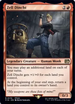 Zell Dincht - Final Fantasy - Magic MTG NM - Image 1