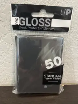 Ultra Pro Gaming & MTG Sleeves Deck Protector BLACK Standard Size 50 Count Pack - Image 1