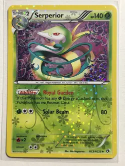 Serperior RC3/RC25 - Legendary Treasures Radiant Collection Holo Pokemon Card - Image 1