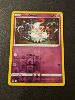 Pokemon Lost Origin REVERSE HOLO FOIL Hisuian Zorua 075/196 Card TCG - Image 1