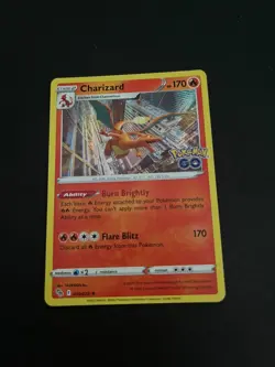 Pokemon TCG Charizard Holo Rare Card Pokemon Go 010/078 Trading Card TCG - Image 1