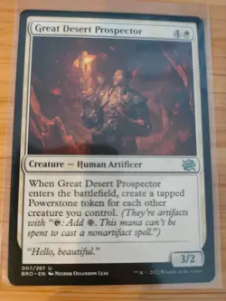 MTG Great Desert Prospector 007 The Brothers' War M/NM Free UK P&P - Image 1
