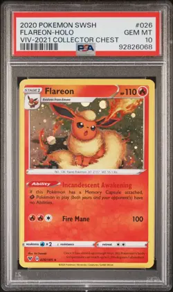PSA 10 Flareon 026/185 Cosmos Holo Near Mint NM - Vivid Volatge - Pokemon TCG - Image 1
