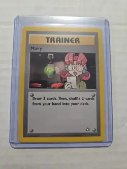 Mary 87/111 Pokemon TCG Trainer Vintage Neo Genesis Regular - Image 1