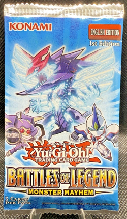 Battles of Legend: Monster Mayhem - 1x SEALED Booster Pack (1st Edition) #W - Image 1