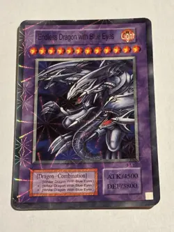 Yu Gi Oh TCG Fake Card Endless Dragon With Blue Eyes Holo - Image 1