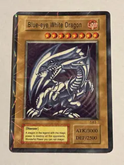 Yu Gi Oh TCG Fake Card Blue Eye White Dragon - Image 1