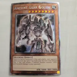 Ancient Gear Golem Yugioh RA03-EN151 Platinum 1st PSR NM - Image 1