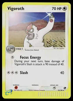 Pokemon Card - Vigoroth Sandstorm 52/100 Reverse Holo - Image 1