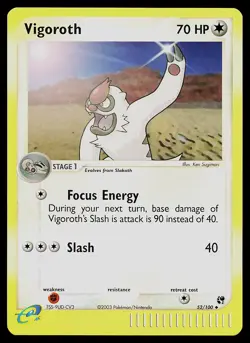 Pokemon Card - Vigoroth Sandstorm 52/100 Reverse Holo - Image 1