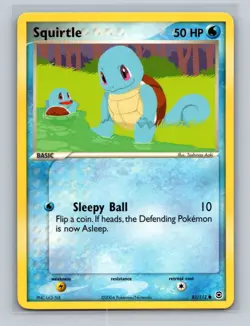 Squirtle 82/112 FireRed & LeafGreen Non Holo Pokemon Card LP - Image 1