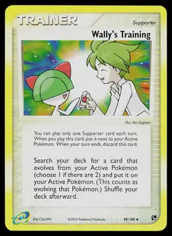Pokemon Card - Wally's Training Sandstorm 89/100 Reverse Holo - Image 1