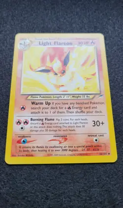 Light Flareon 46/105 Neo Destiny Regular Pokemon Card - Image 2