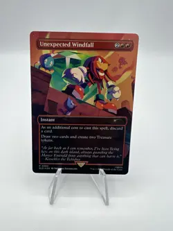 MTG Secret Lair Sonic The Hedgehog Chasing Adventure Unexpected Windfall Foil - Image 1
