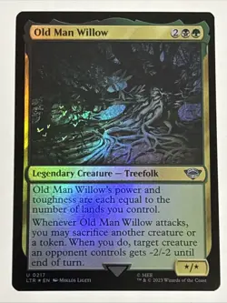 MTG Lord of the Rings Old Man Willow Foil 0217 NM - Image 1