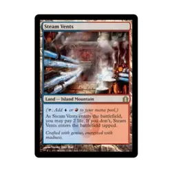 WOTC MtG Return to Ravnica Steam Vents (R) EX - Image 1