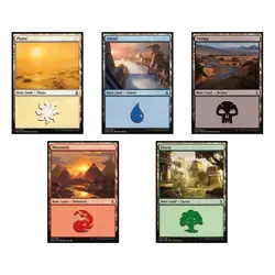 MTG Basic Land lot of 200 (40 each) - Image 1