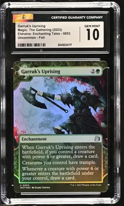 GARRUK'S UPRISING Wilds of Eldraine Enchanting Tales Foil CGC 10 MTG - Image 1