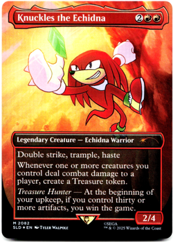 Knuckles the Echidna (Rainbow Foil) [Secret Lair x Sonic] MTG SLD 2082 NM/M 🔥🔥 - Image 3