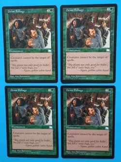 Magic the Gathering MTG Weatherlight DENSE FOLIAGE X 4 Rare LP/EX 1997! - Image 1
