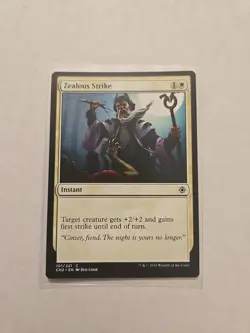 Zealous Strike - Conspiracy Take the Crown - LP - MTG Magic - Common - Instant - Image 1