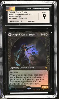 TERGRID, GOD OF FRIGHT Kaldheim Showcase Foil Rare CGC 9 MTG [Nostalgium] - Image 1