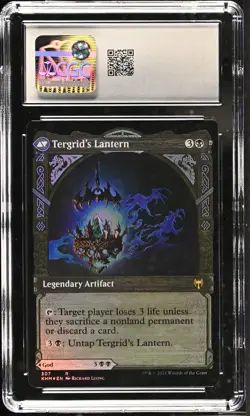 TERGRID, GOD OF FRIGHT Kaldheim Showcase Foil Rare CGC 9 MTG [Nostalgium] - Image 2